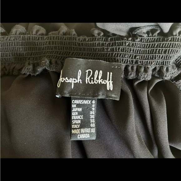 Joseph Ribkoff Off The Shoulder Lace Top Women's Sz 6 peasant boho Eye Lace VTG - Picture 6 of 13